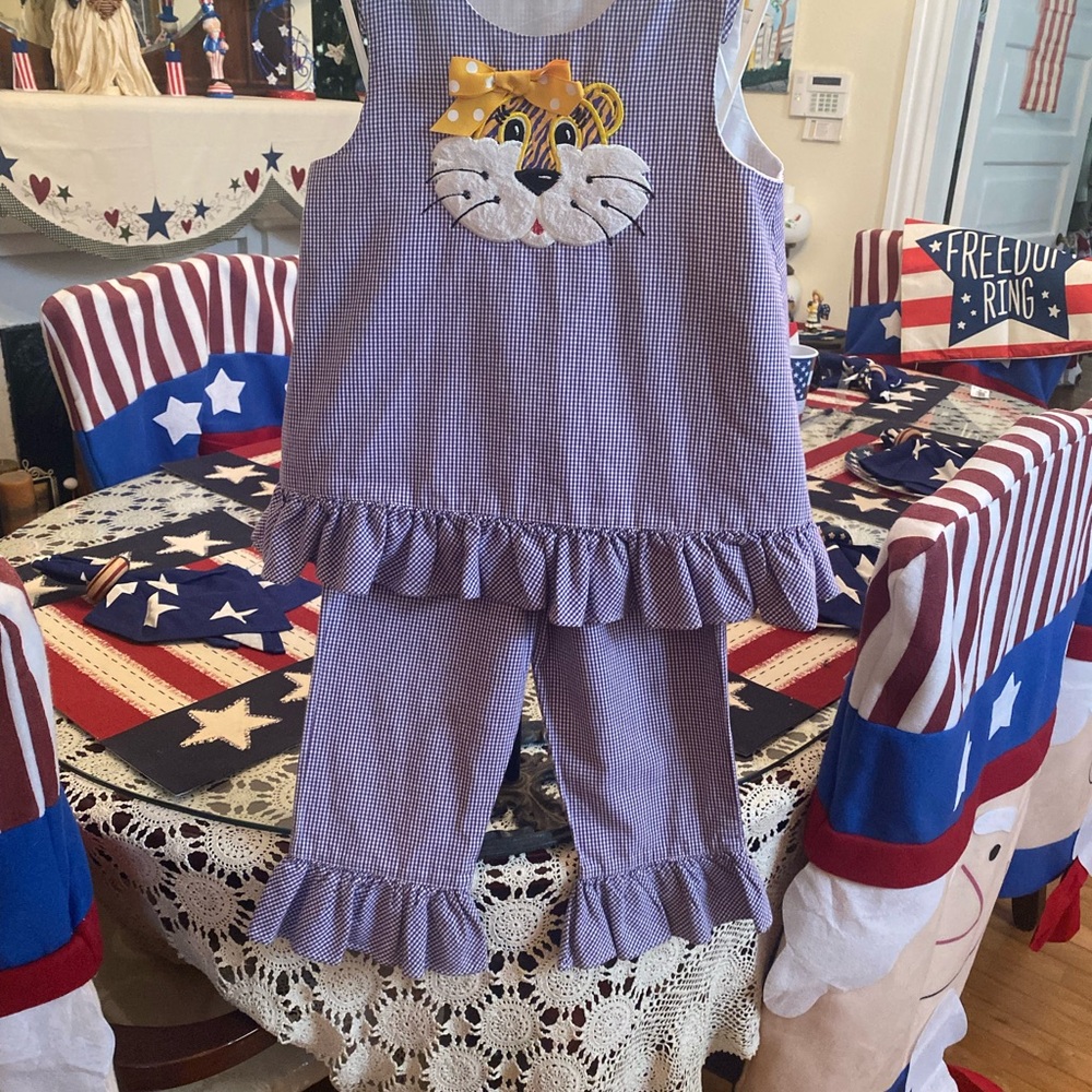 Silly Cat Boutique Girls 2 pc Pant set size 4 - Picture 12 of 16